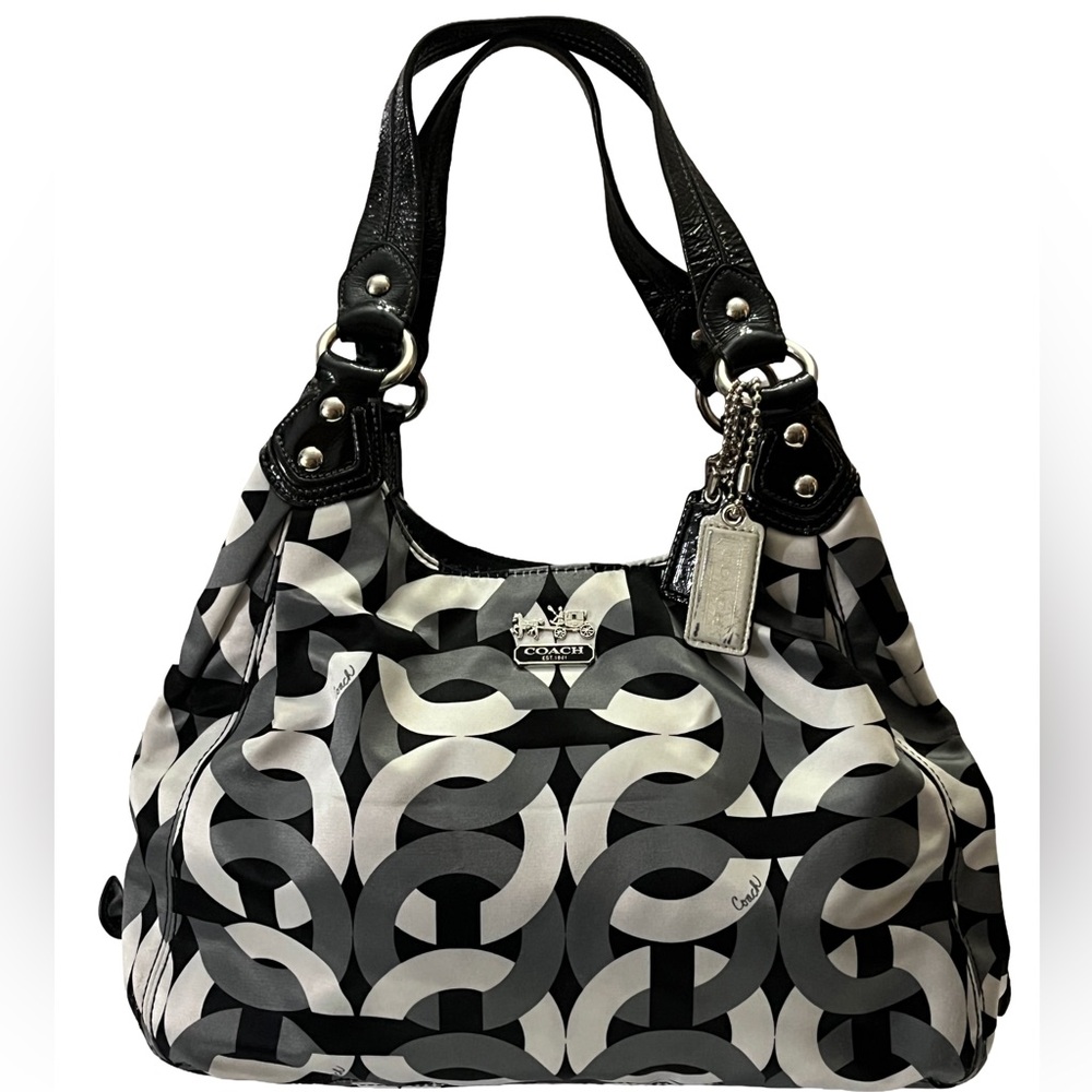 Coach Black and Gray Shoulder Bag 2009